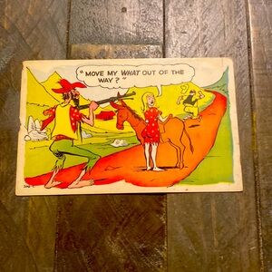 Vintage comic cartoon postcard - Baxtone - Amarillo, TX